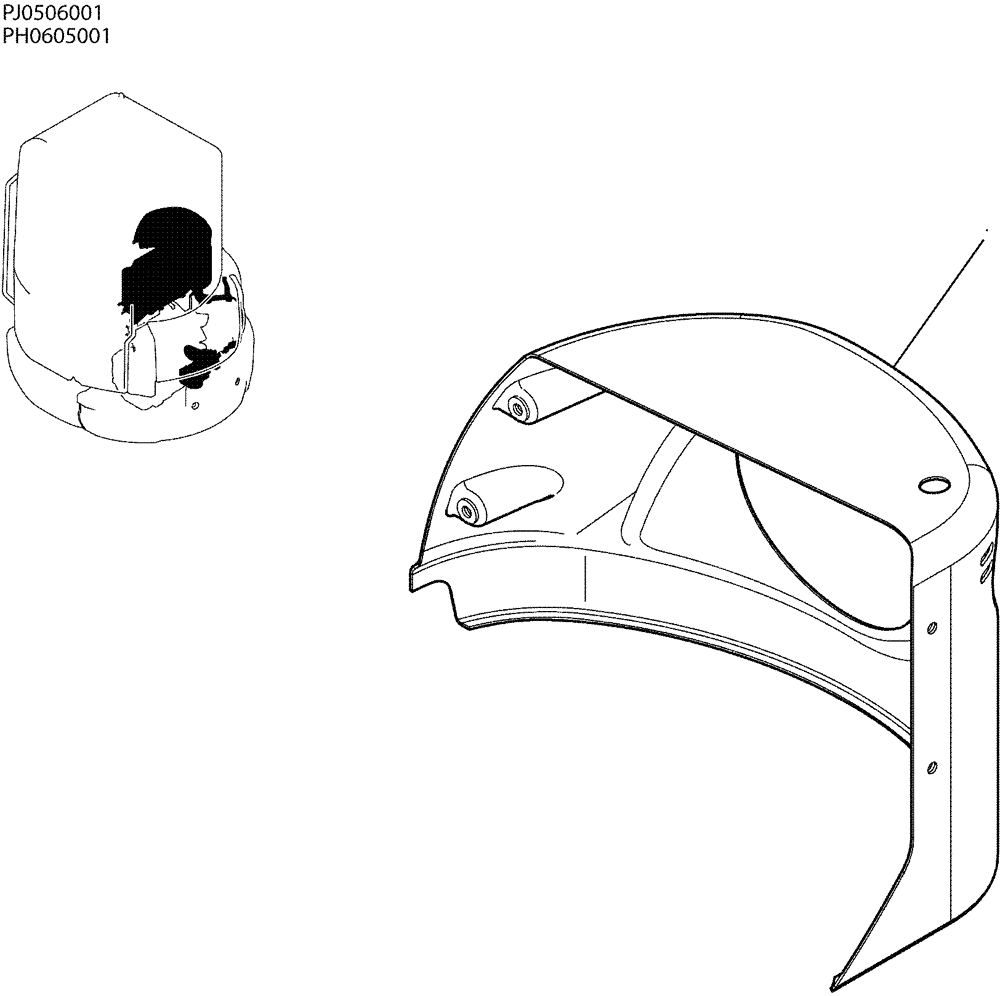 Схема запчастей Case CX50B - (05-019) - CONDITIONER INSTAL (50) - CAB CLIMATE CONTROL