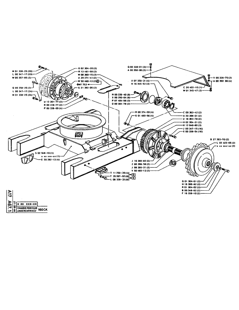 Схема запчастей Case 160CK - (031) - UNDERCARRIAGE (04) - UNDERCARRIAGE