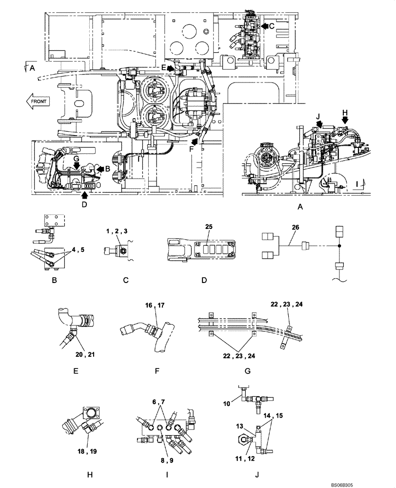 Схема запчастей Case CX700 - (08-094-00[01]) - HYDRAULIC CIRCUIT - PLUG, BLANK-OFF (SMALL FLOW - PICK HAMMER) (08) - HYDRAULICS