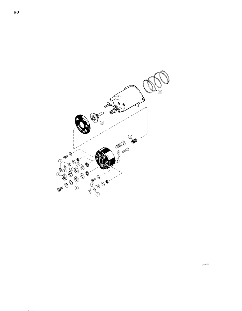 Схема запчастей Case 1830 - (060) - G44891 SOLENOID (55) - ELECTRICAL SYSTEMS
