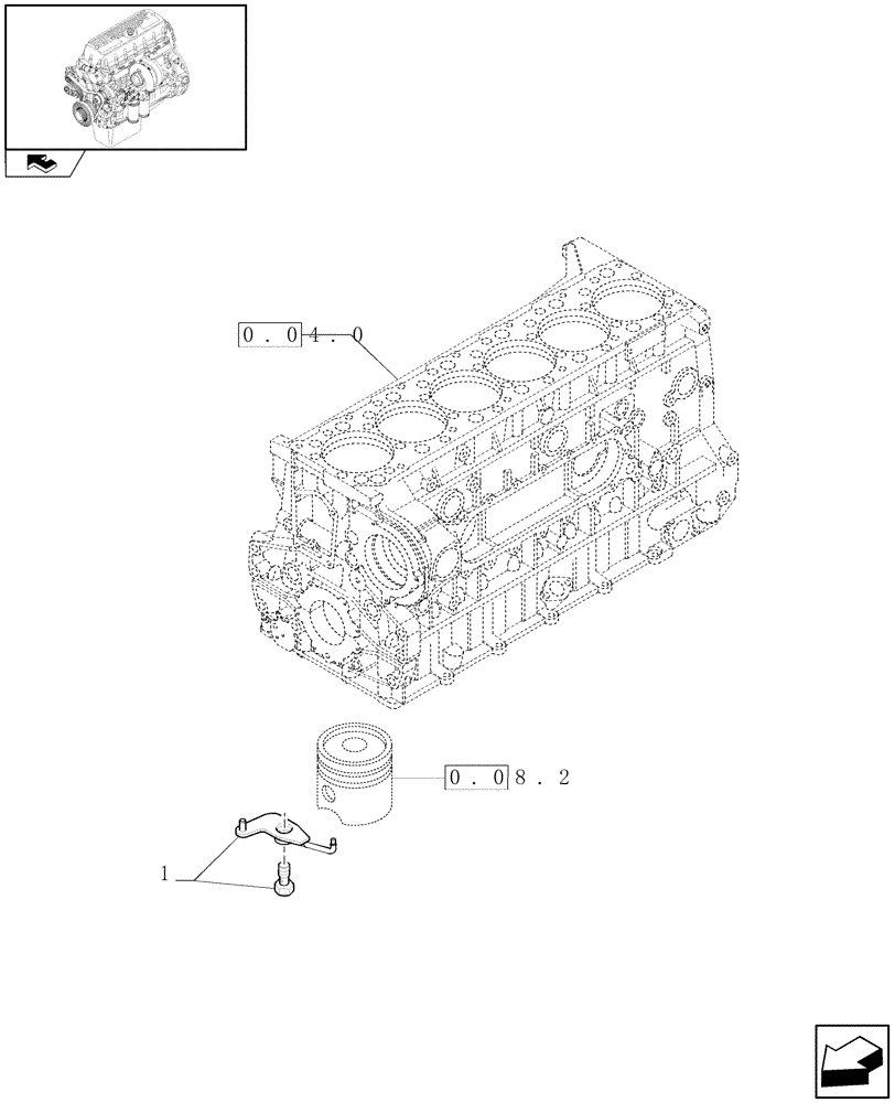 Схема запчастей Case F3AE0684P E909 - (0.04.14) - CYLINDER BARREL LUBRICATION NOZZLE (99483075) 