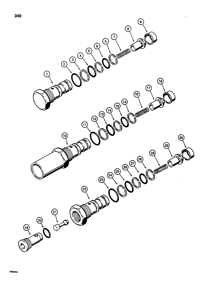 Схема запчастей Case W18 - (340) - CHECK VALVE (08) - HYDRAULICS