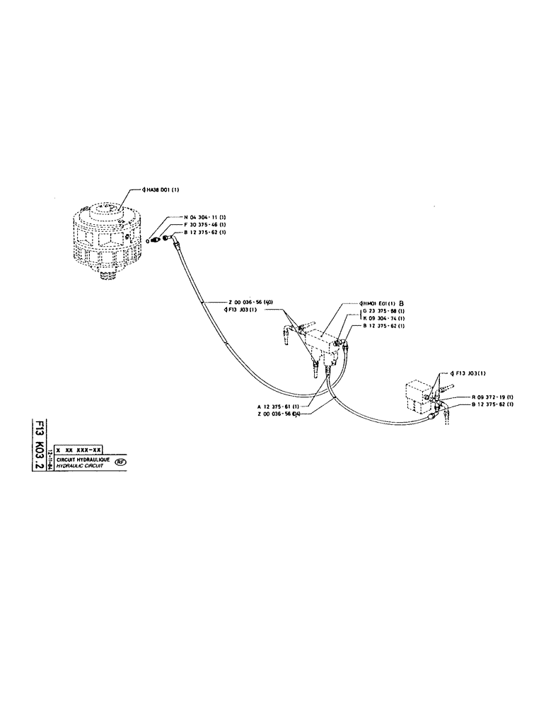 Схема запчастей Case 220 - (128) - HYDRAULIC CIRCUIT (07) - HYDRAULIC SYSTEM