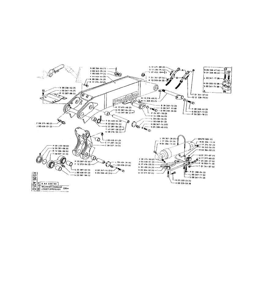 Схема запчастей Case 160CKS - (275) - LOADER DIPPERSTICK (14) - DIPPERSTICKS