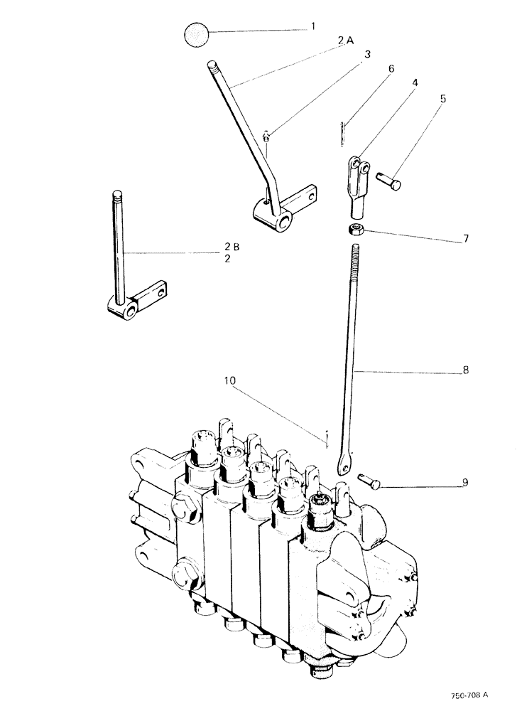 Схема запчастей Case 580F - (254) - EXTENDAHOE CONTROLS (84) - BOOMS, DIPPERS & BUCKETS