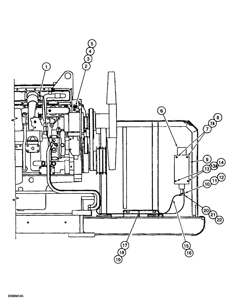 Схема запчастей Case 9060B - (2-14) - COLD START SYSTEM (02) - ENGINE