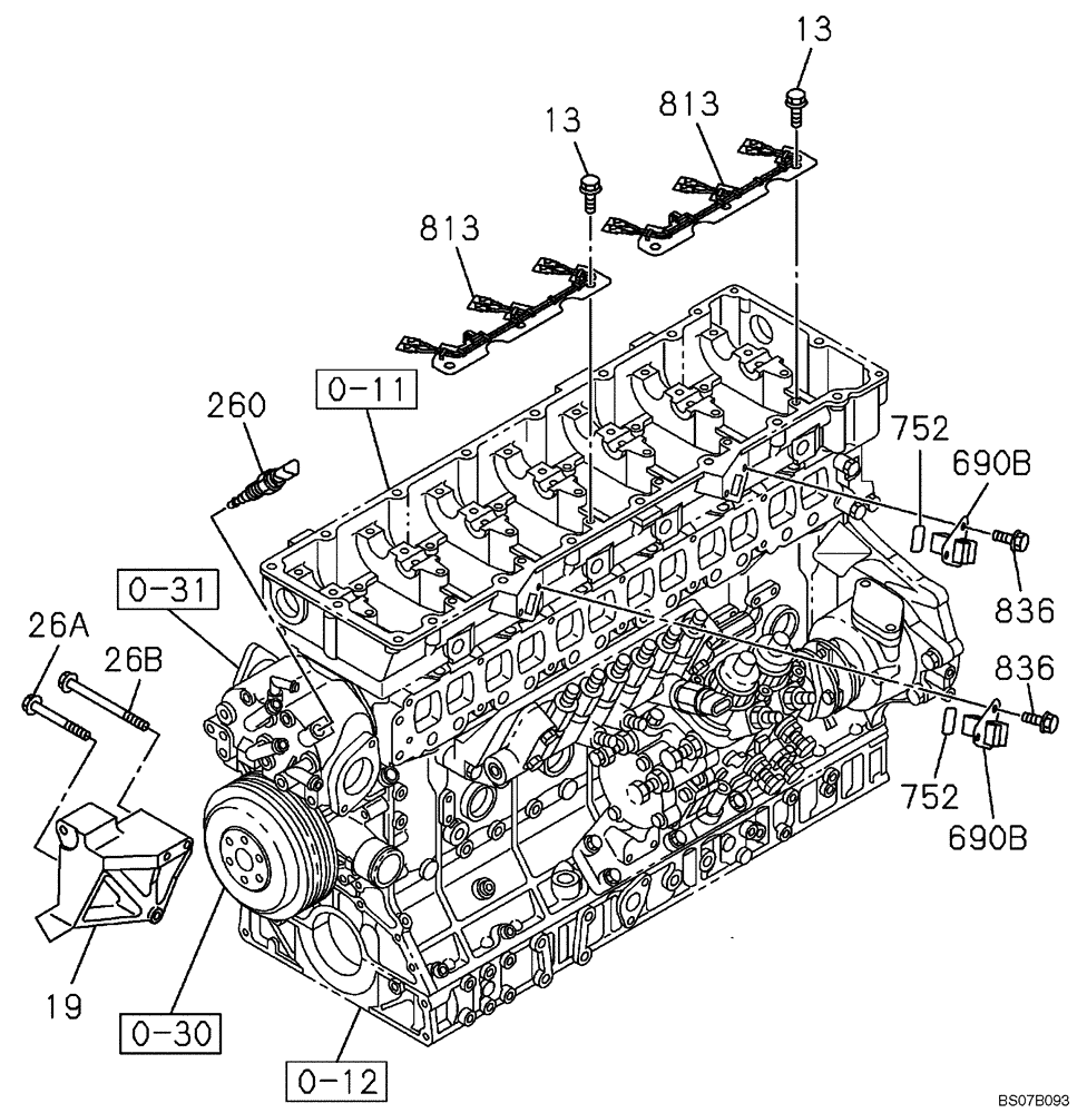 Схема запчастей Case CX460 - (04-02) - ELECTRICAL ACCESSORIES - ENGINE (04) - ELECTRICAL SYSTEMS