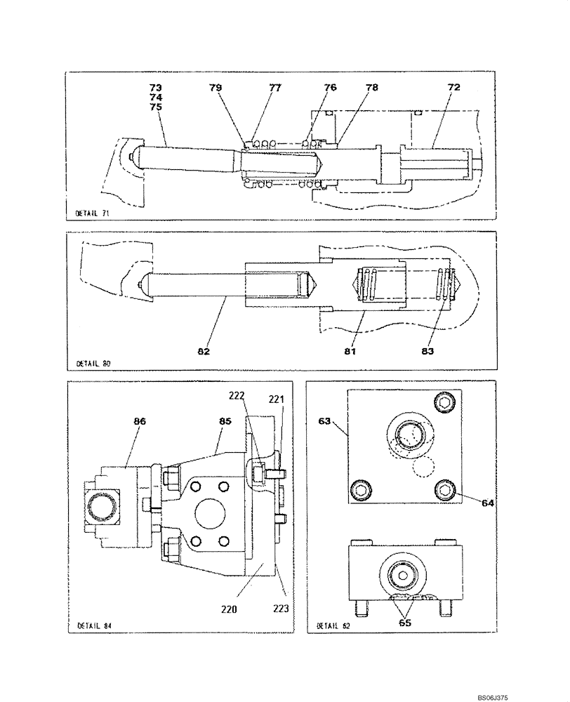 Схема запчастей Case CX130 - (08-141) - KNJ2977 PUMP ASSY, HYDRAULIC - CONTROLLER (08) - HYDRAULICS