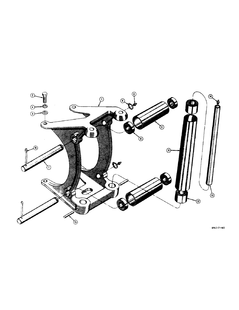 Схема запчастей Case 320 - (224[1]) - C-12 WINCH FAIRLEAD (18) - ATTACHMENT ACCESSORIES