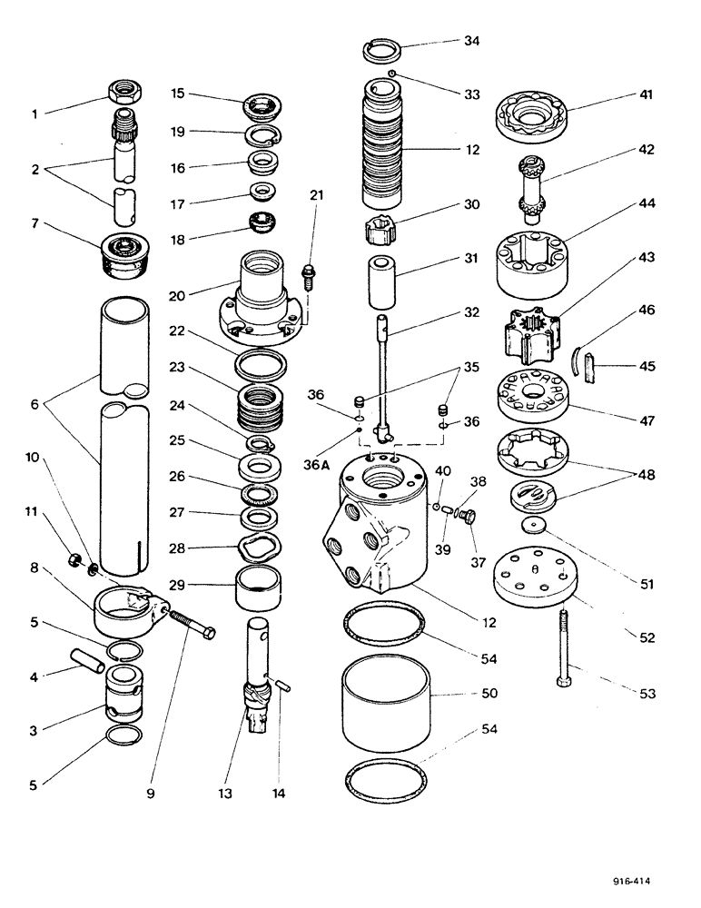 Схема запчастей Case 580F - (142) - STEERING, HAND PUMP (41) - STEERING
