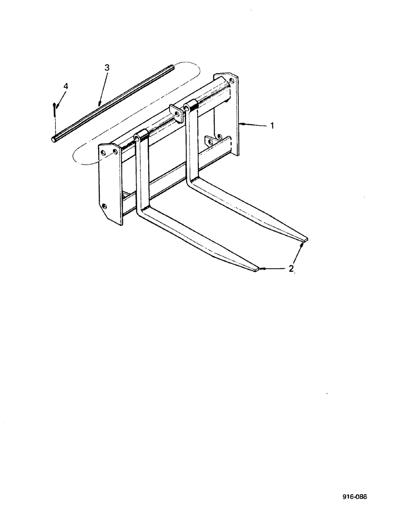 Схема запчастей Case 580F - (394) - PALLET FORK (82) - FRONT LOADER & BUCKET