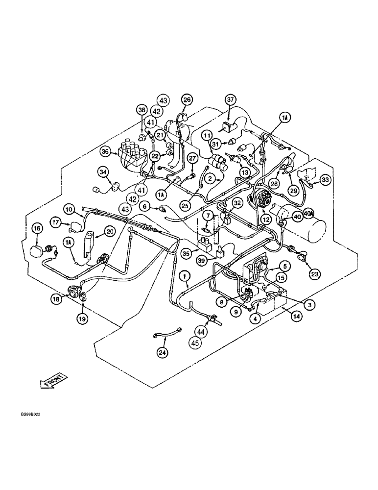 Схема запчастей Case 9060B - (4-06) - ELECTRICAL PARTS OUTSIDE CAB (04) - ELECTRICAL SYSTEMS