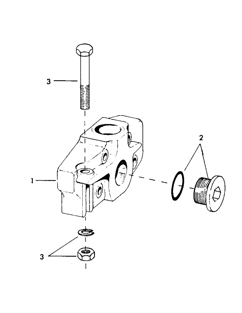 Схема запчастей Case 30YC - (H18) - OUTLET SECTION PART NUMBER 202819 (07) - HYDRAULIC SYSTEM