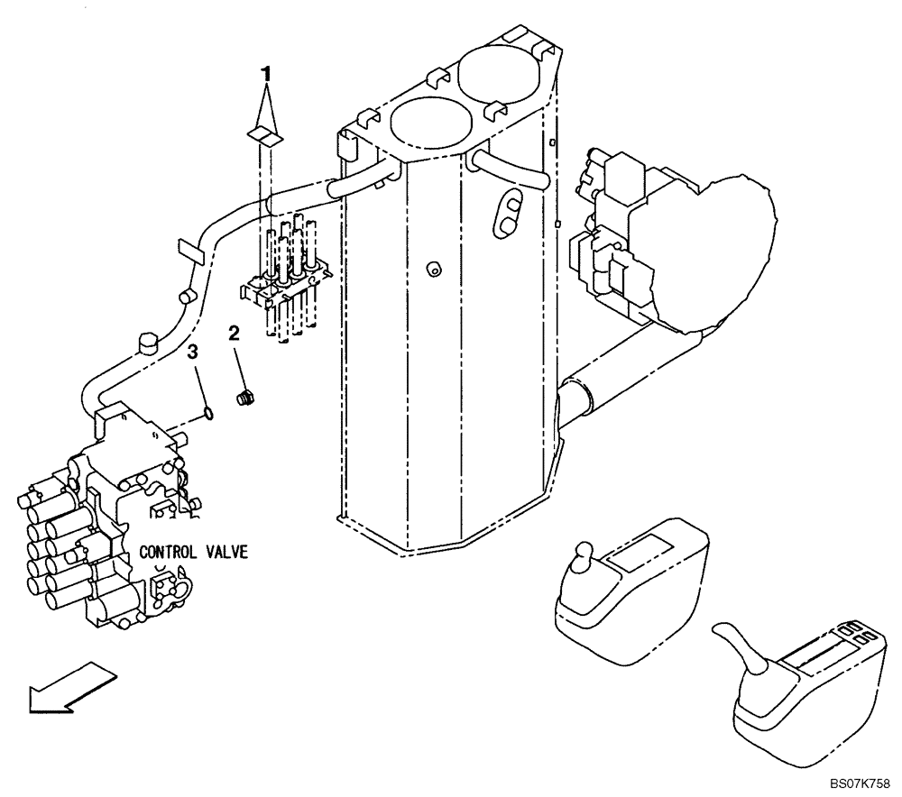 Схема запчастей Case CX225SR - (08-46) - PLUG (08) - HYDRAULICS