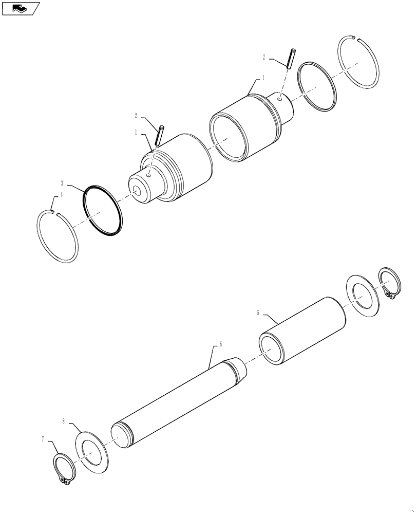 Схема запчастей Case 580SN WT - (90.120.11) - TOOL BOX - RETRO FIT KIT (HYDRAULIC COUPLER) (90) - PLATFORM, CAB, BODYWORK AND DECALS