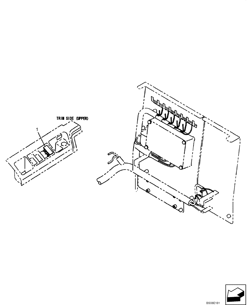 Схема запчастей Case CX700B - (04-13) - OPERATORS COMPARTMENT ELECTRIC CIRCUIT (04) - ELECTRICAL SYSTEMS