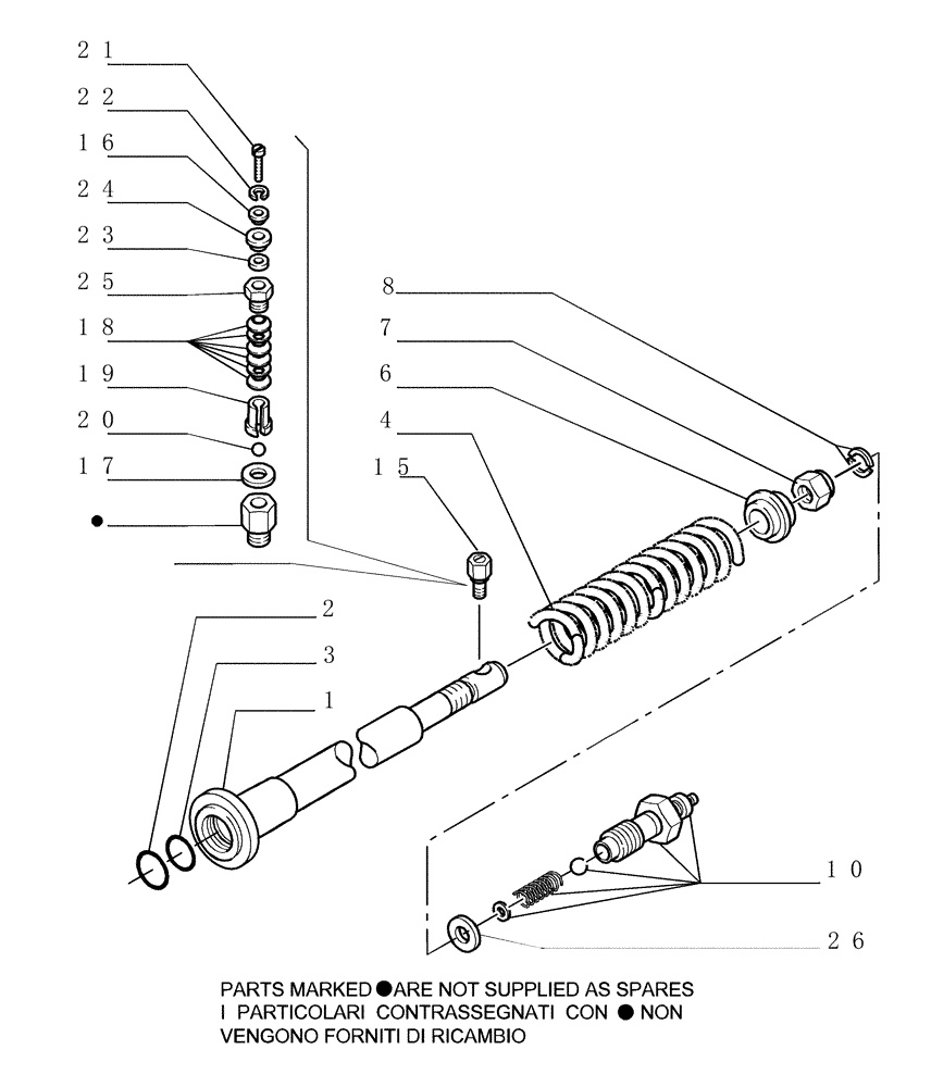 Схема запчастей Case 1850K LT - (2.346[04]) - TRACK IDLER - CYLINDER (04) - UNDERCARRIAGE