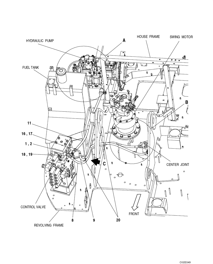 Схема запчастей Case CX135SR - (08-028) - HYDRAULICS - BLADE, DOZER (08) - HYDRAULICS