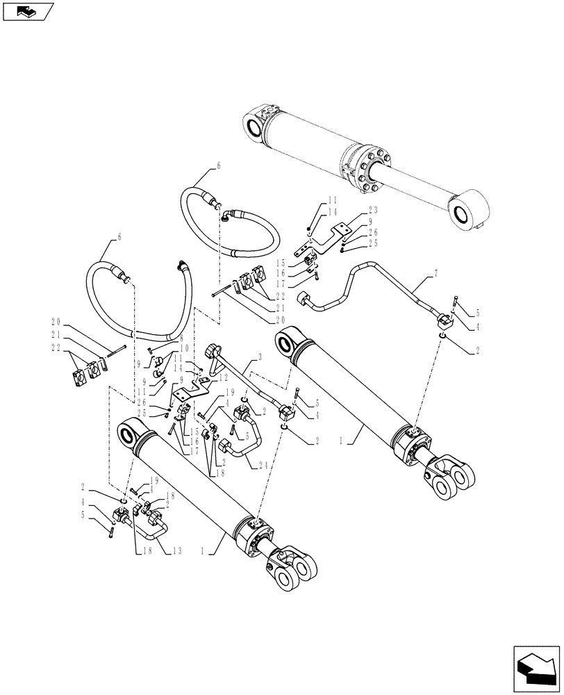 Схема запчастей Case 921F - (35.901.06) - LOAD LIFT ASSEMBLY 921F (35) - HYDRAULIC SYSTEMS