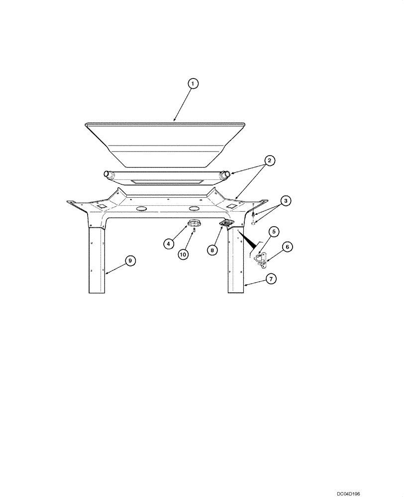 Схема запчастей Case 885 - (09.40[00]) - CAB - ROOF UPHOLSTERY (CLOSED CAB) (09) - CHASSIS