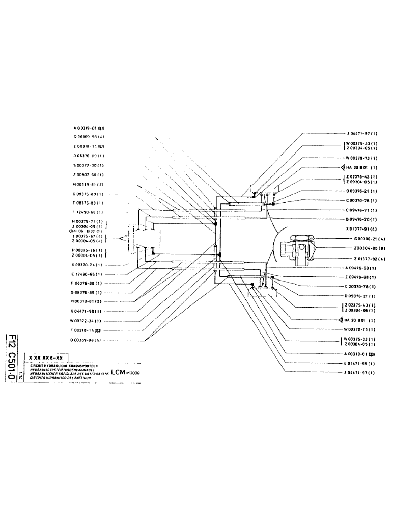 Схема запчастей Case LC80M - (049) - HYDRAULIC SYSTEM (UNDERCARRIAGE) 