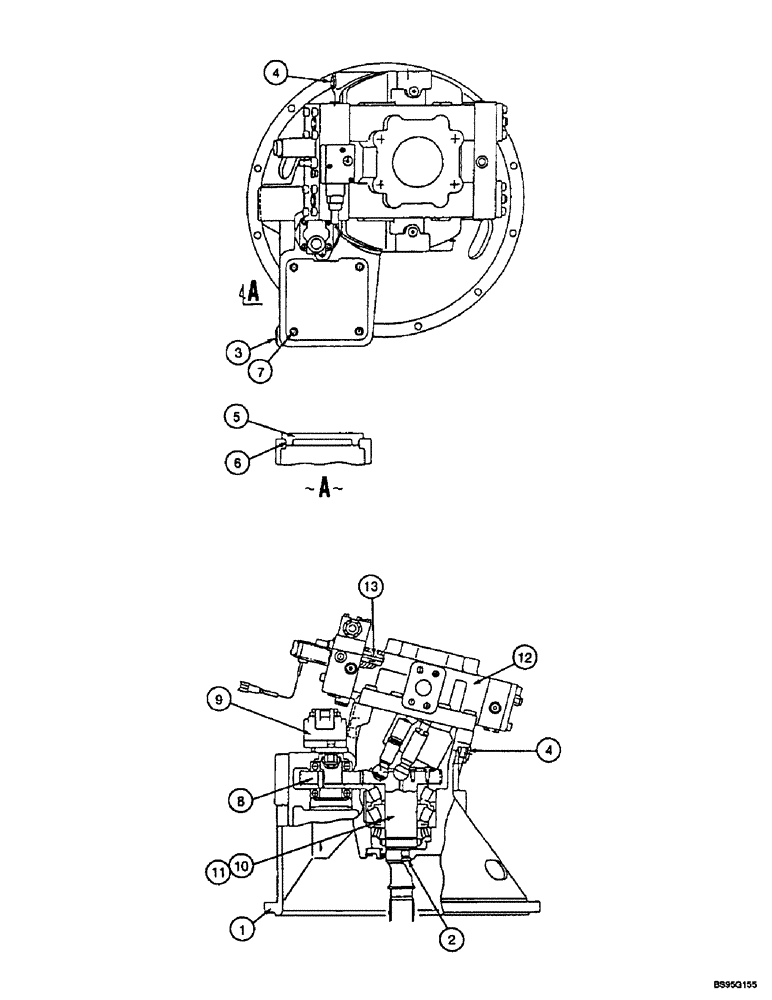 Схема запчастей Case 9050B - (8-118) - HYDRAULIC PUMP (08) - HYDRAULICS