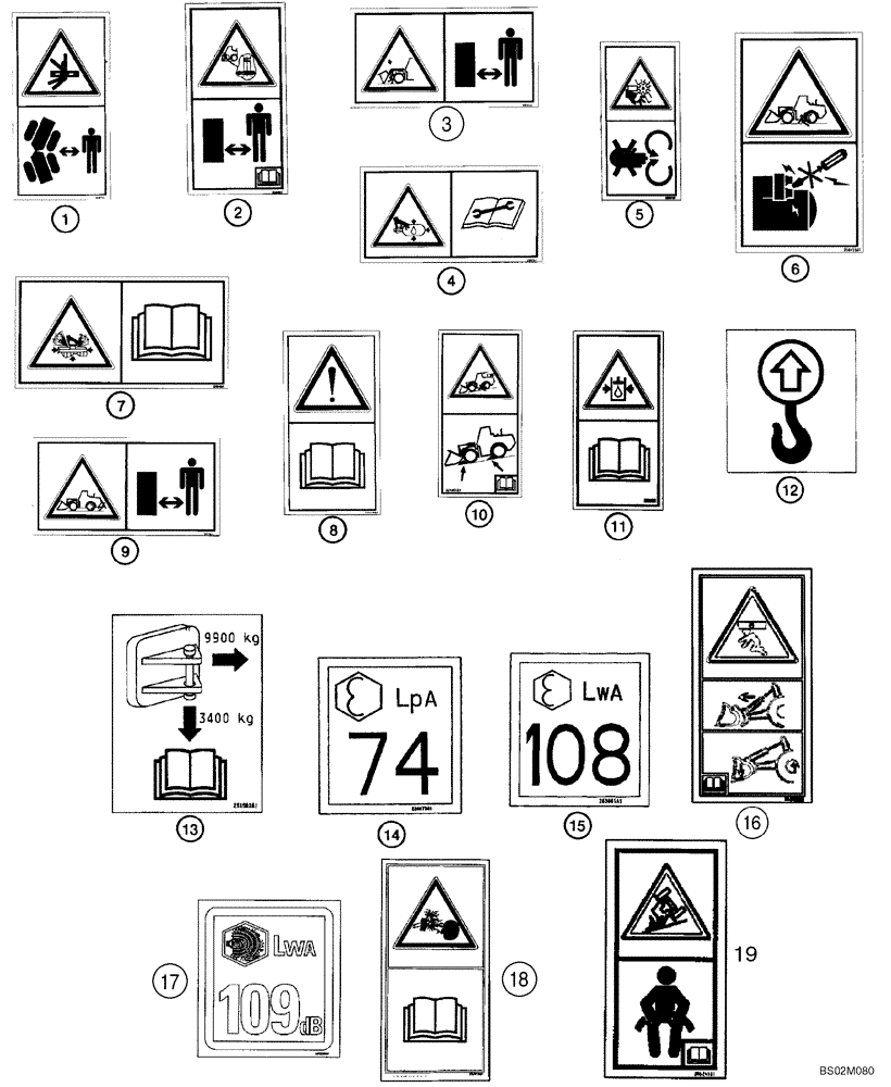 Схема запчастей Case 821C - (09-55) - DECALS (Nov 4 2002 3:47PM) (09) - CHASSIS