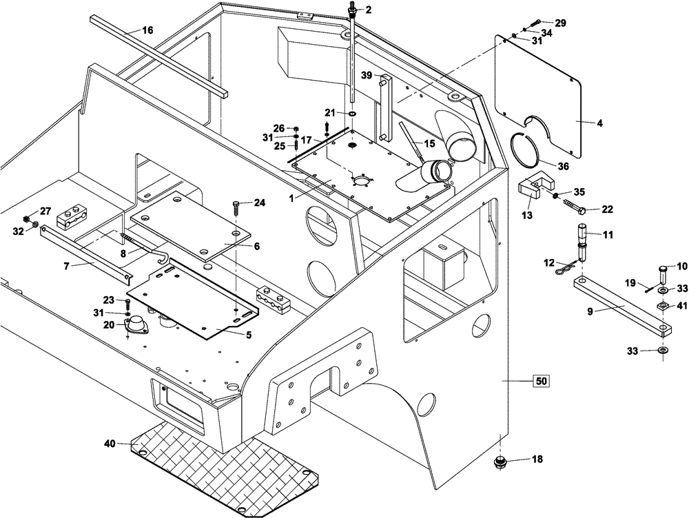 Схема запчастей Case DV204 - (12-170/124[01]) - CHASSIS (12) - Chassis/Attachments