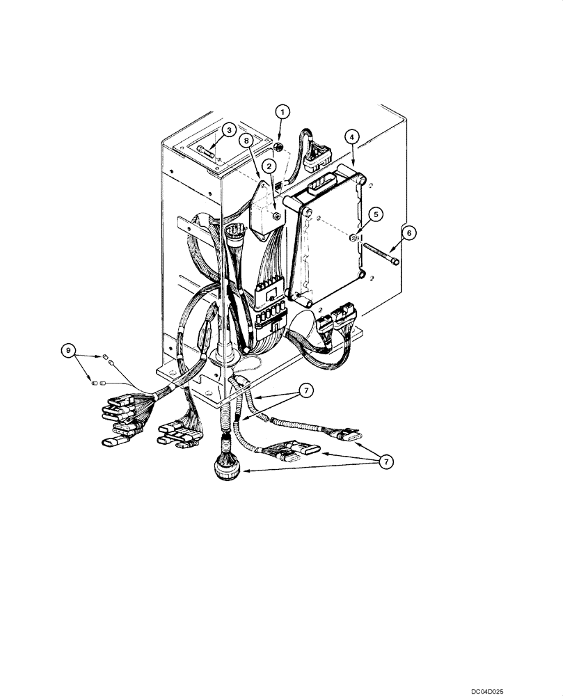 Схема запчастей Case 885 - (04.11[00]) - ELECTRIC SYSTEM - CONTROL UNIT (04) - ELECTRICAL SYSTEMS