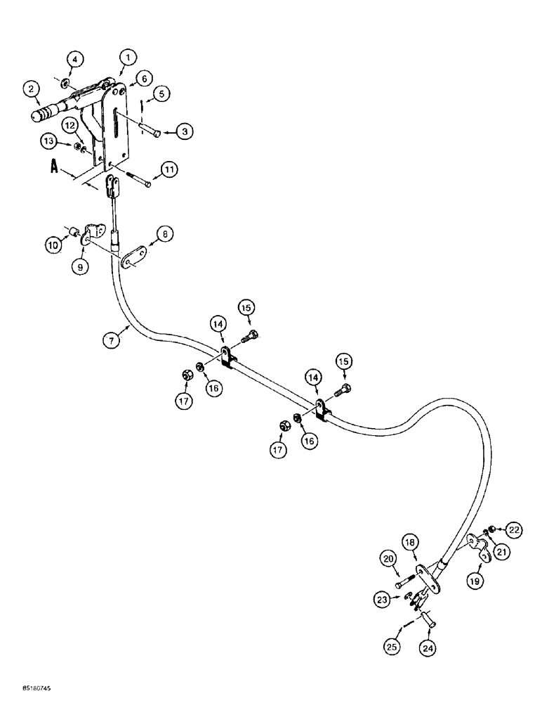 Схема запчастей Case 585E - (7-18) - PARKING BRAKE (07) - BRAKES