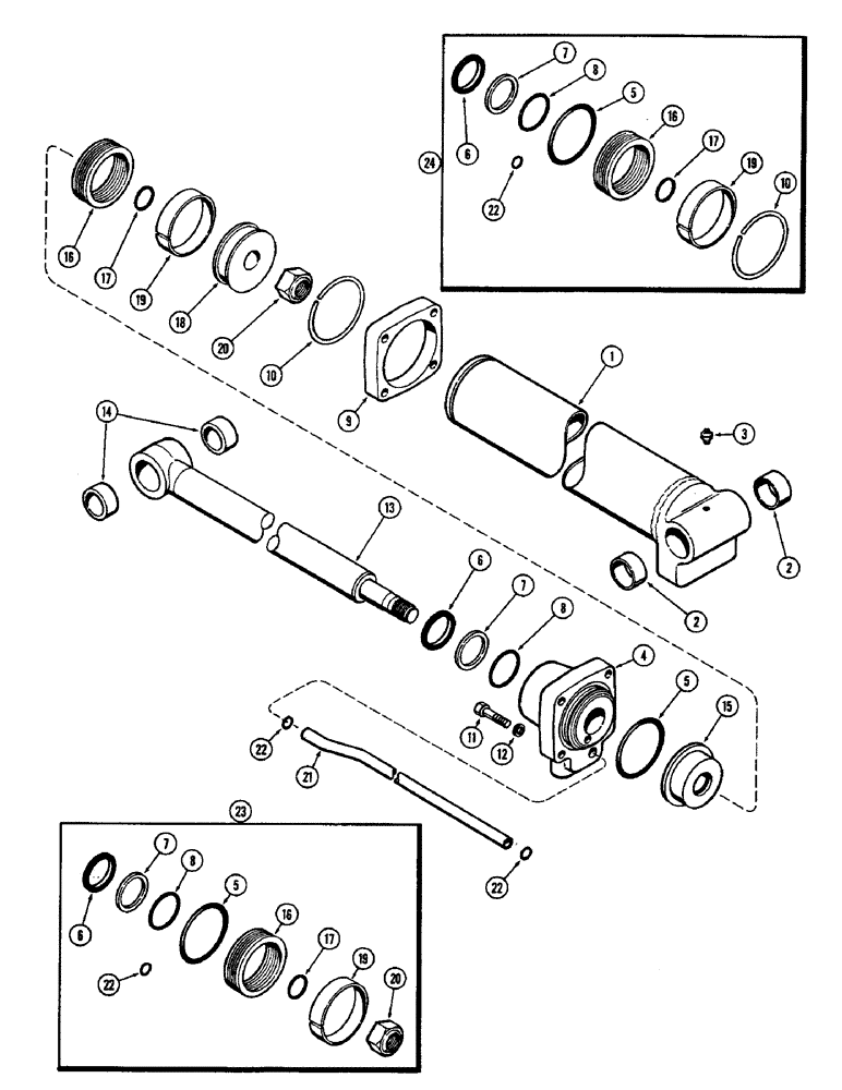 Схема запчастей Case W5 - (120) - LIFT CYLINDER (08) - HYDRAULICS