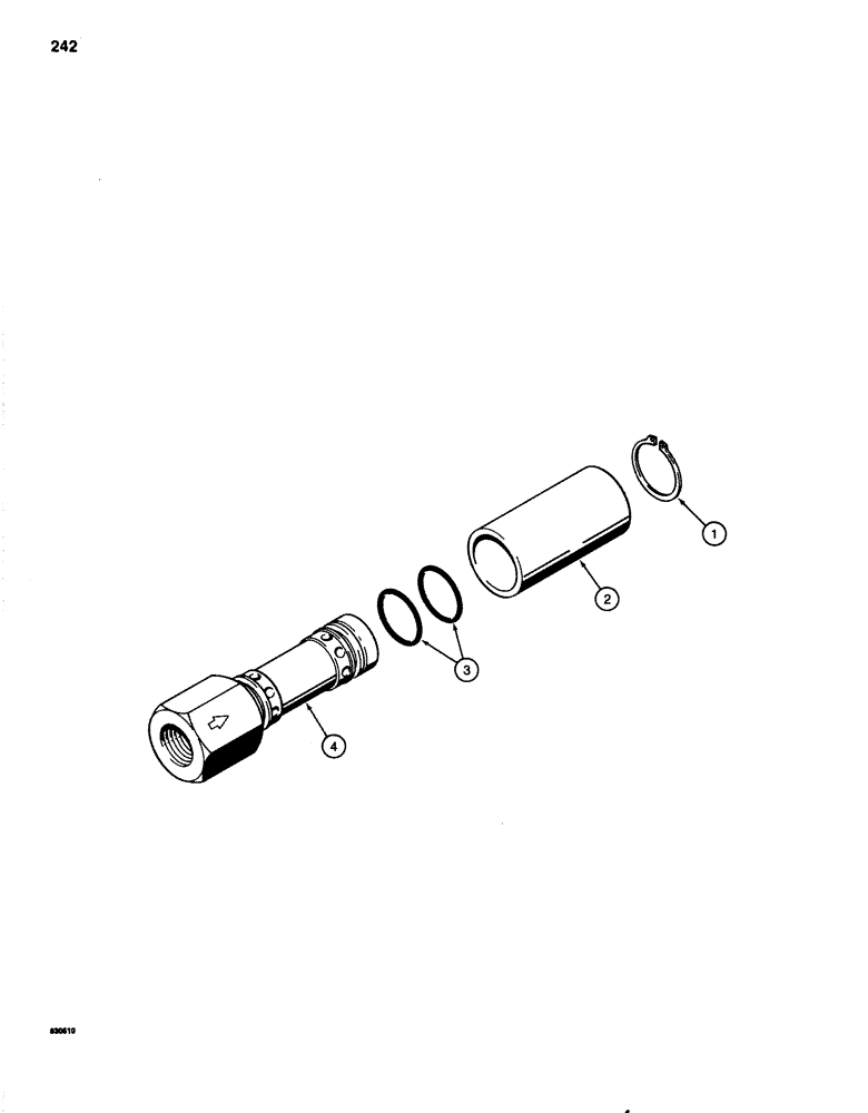 Схема запчастей Case 1080 - (242) - WRIST-O-TWIST FLOW CONTROL VALVE (35) - HYDRAULIC SYSTEMS