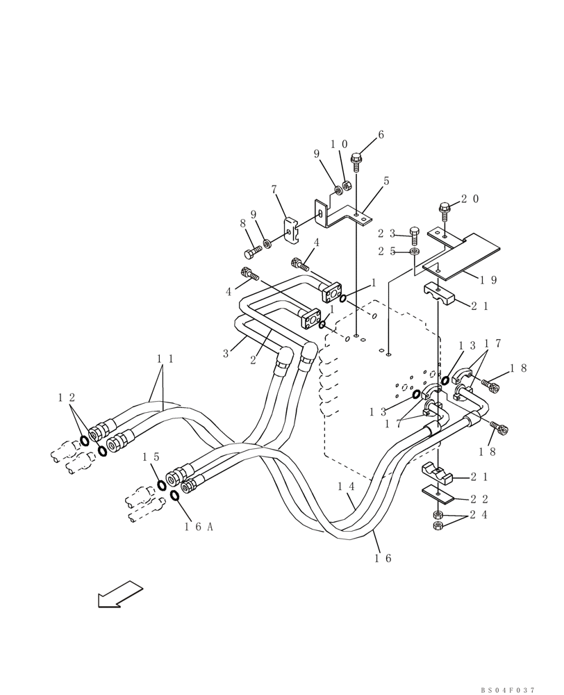 Схема запчастей Case CX160 - (08-13A) - HYDRAULICS - ARM AND BUCKET; P.I.N. DAC0716367 - (08) - HYDRAULICS