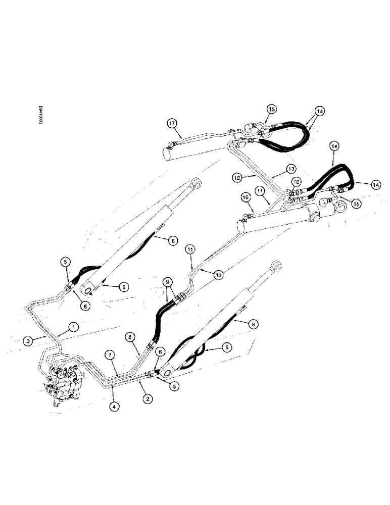 Схема запчастей Case 580L - (1-14) - PICTORIAL INDEX, LOADER HYDRAULICS, LIFT AND BUCKET CYLINDERS (00) - PICTORIAL INDEX