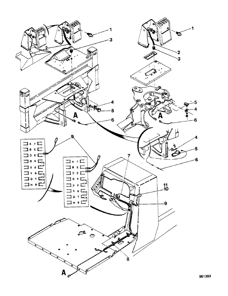Схема запчастей Case 580G - (504) - REAR ELECTRIC HORN (09) - CHASSIS/ATTACHMENTS