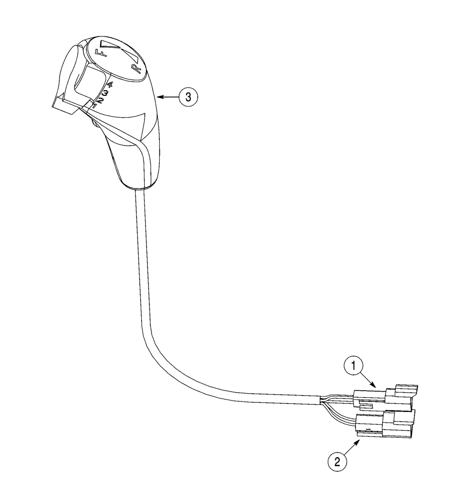 Схема запчастей Case 960 - (04-06) - POWERSHIFT CONTROL (04) - ELECTRICAL SYSTEMS