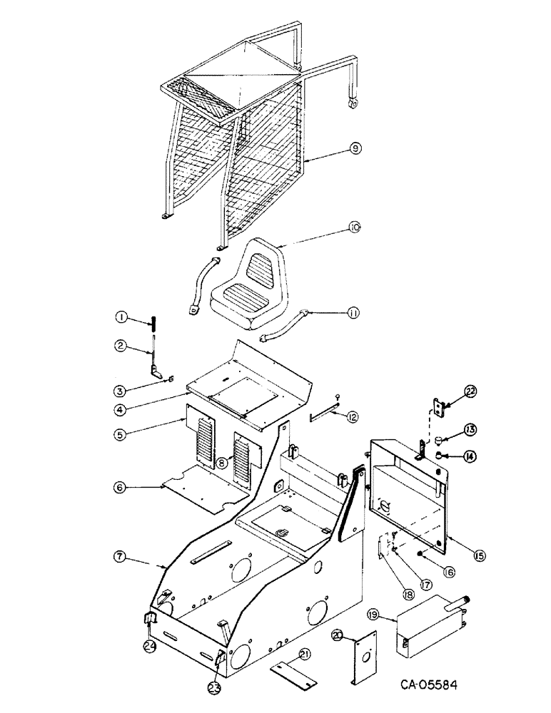 Схема запчастей Case 4130 - (13-1) - SUPERSTRUCTURE (05) - SUPERSTRUCTURE