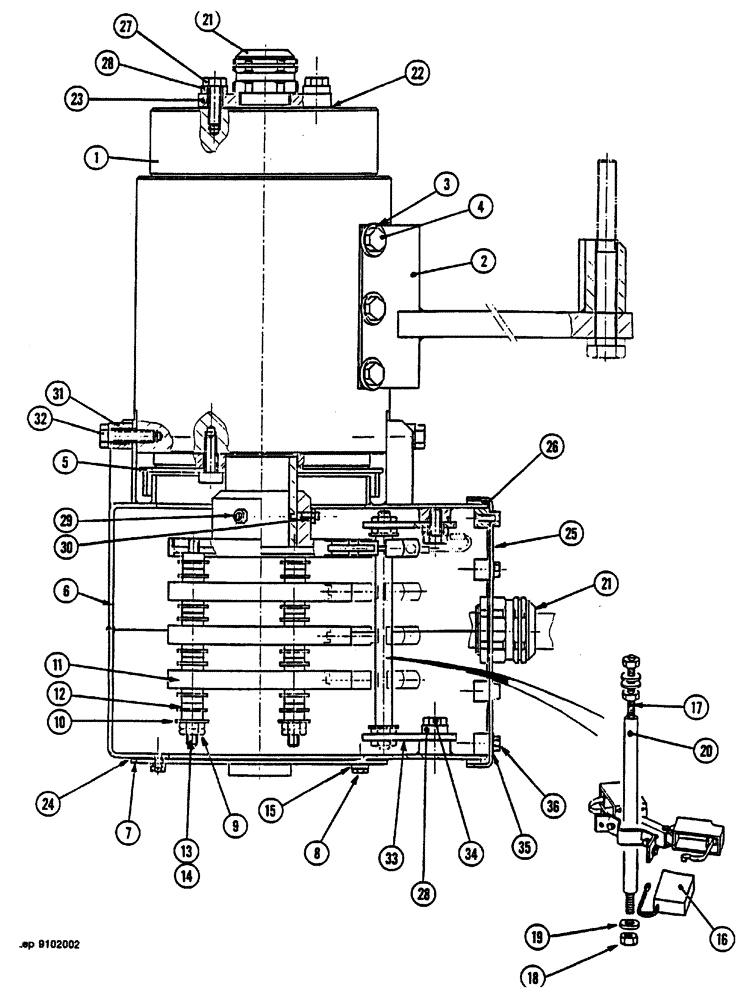 Схема запчастей Case 1088 - (080) - ELECTRICAL TURNING JOINT ADAPTATION (55) - ELECTRICAL SYSTEMS