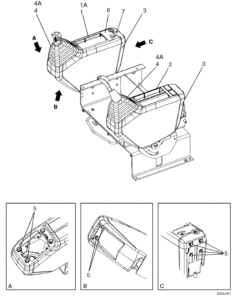 Схема запчастей Case CX225SR - (09-14) - CONSOLE, CONTROL - OPERATORS COMPARTMENT (09) - CHASSIS