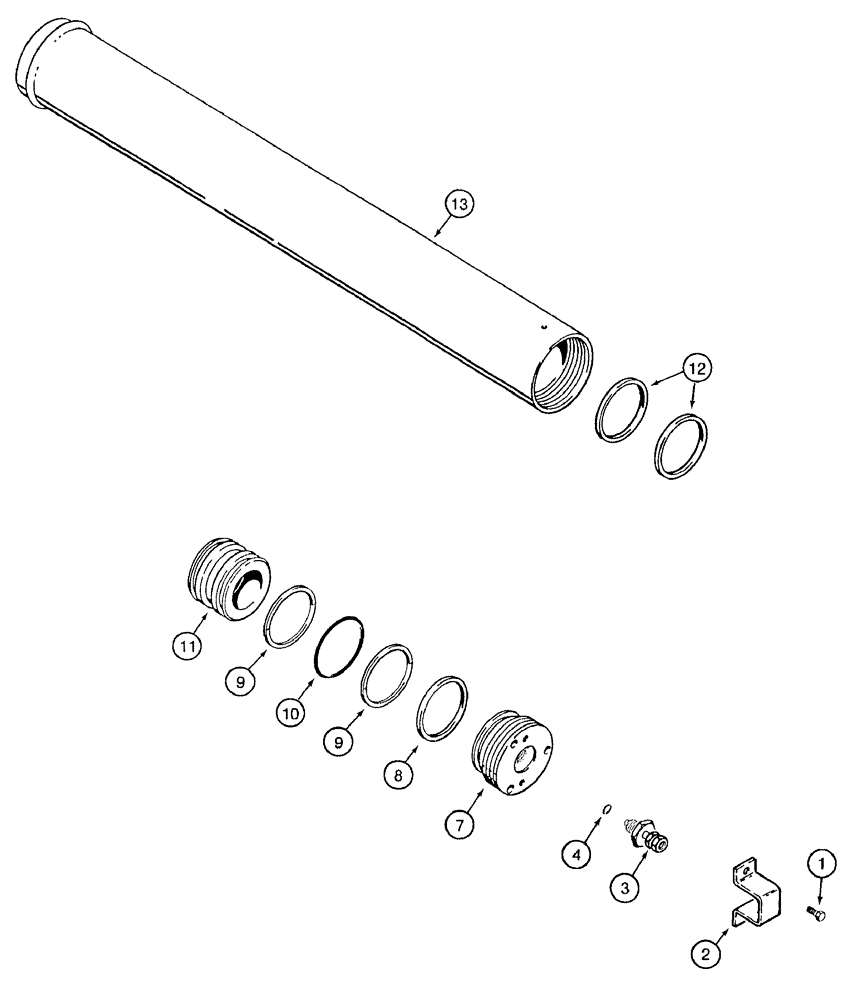 Схема запчастей Case 921B - (8-082) - ACCUMULATOR ASSEMBLY - RIDE CONTROL (08) - HYDRAULICS