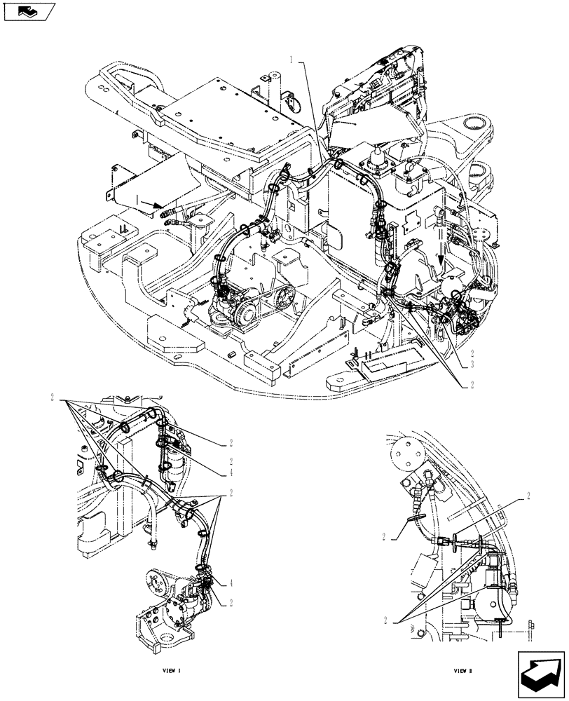 Схема запчастей Case CX55BMSR - (01-084[00]) - HARNESS ASSY (55) - ELECTRICAL SYSTEMS