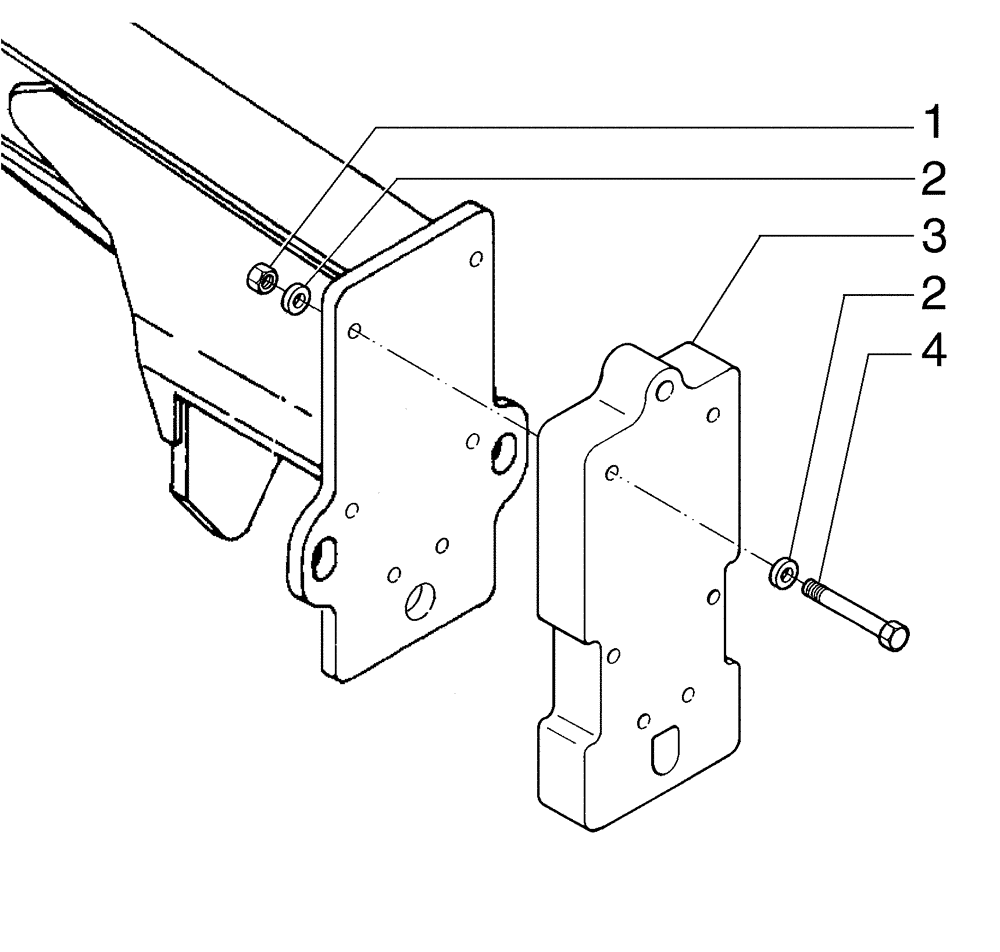 Схема запчастей Case 885B - (09-26[01]) - FRONT COUNTERWEIGHT (09) - CHASSIS/ATTACHMENTS