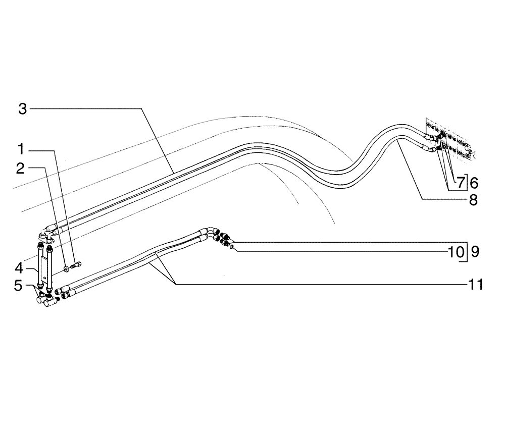 Схема запчастей Case 865B AWD - (08-14[01]) - CIRCLE TURN HYDRAULIC SYSTEM (08) - HYDRAULICS