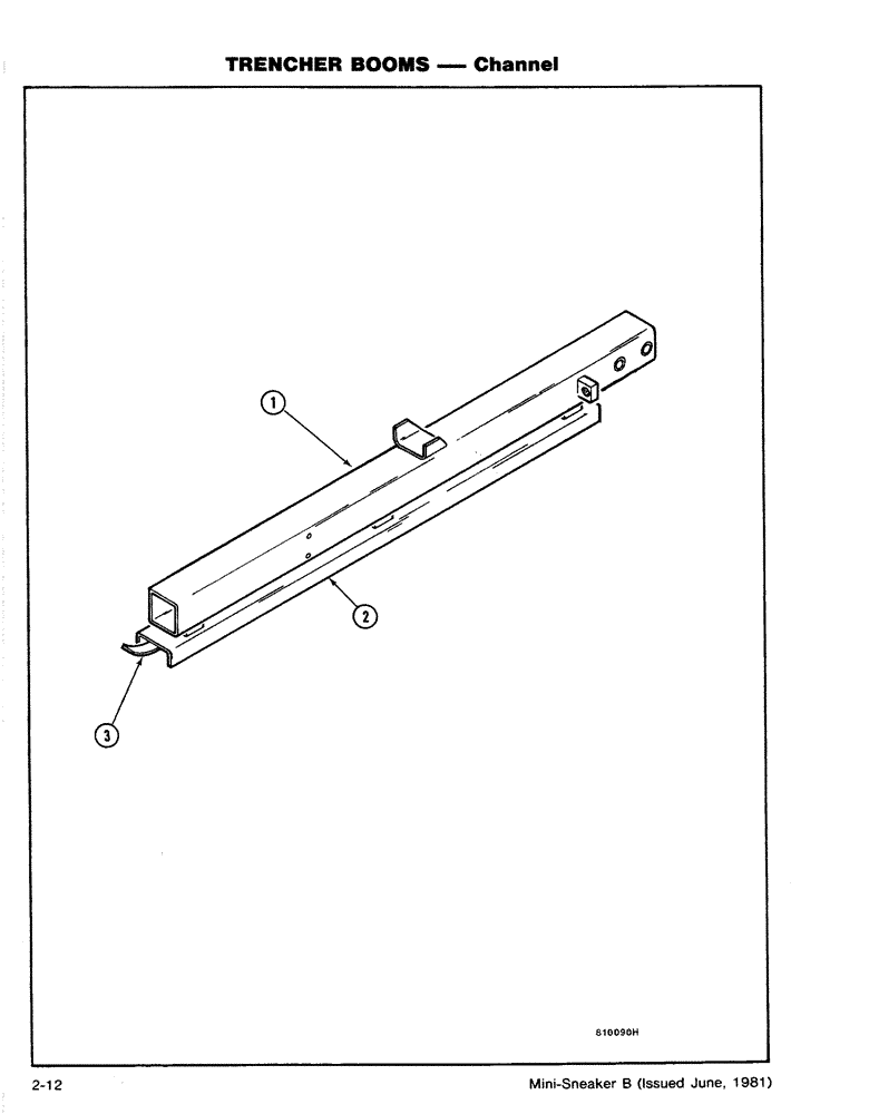 Схема запчастей Case CASE - (2-12) - TRENCHER BOOMS - CHANNEL (18) - MISCELLANEOUS