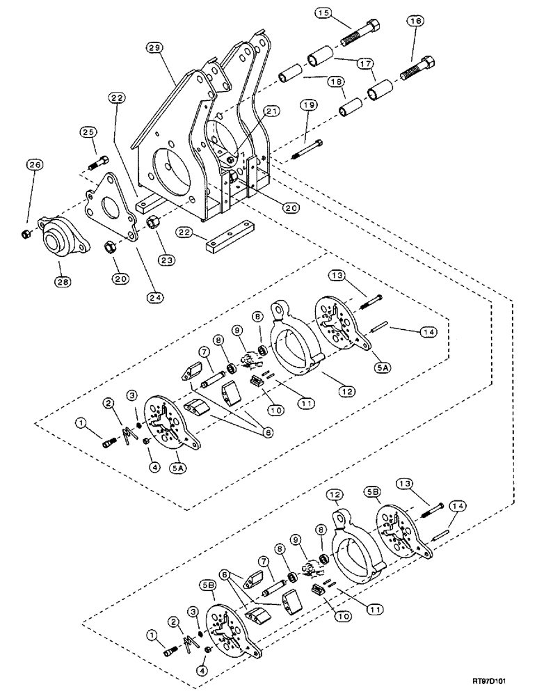 Схема запчастей Case 400TX - (9-36) - POWER WRENCH 