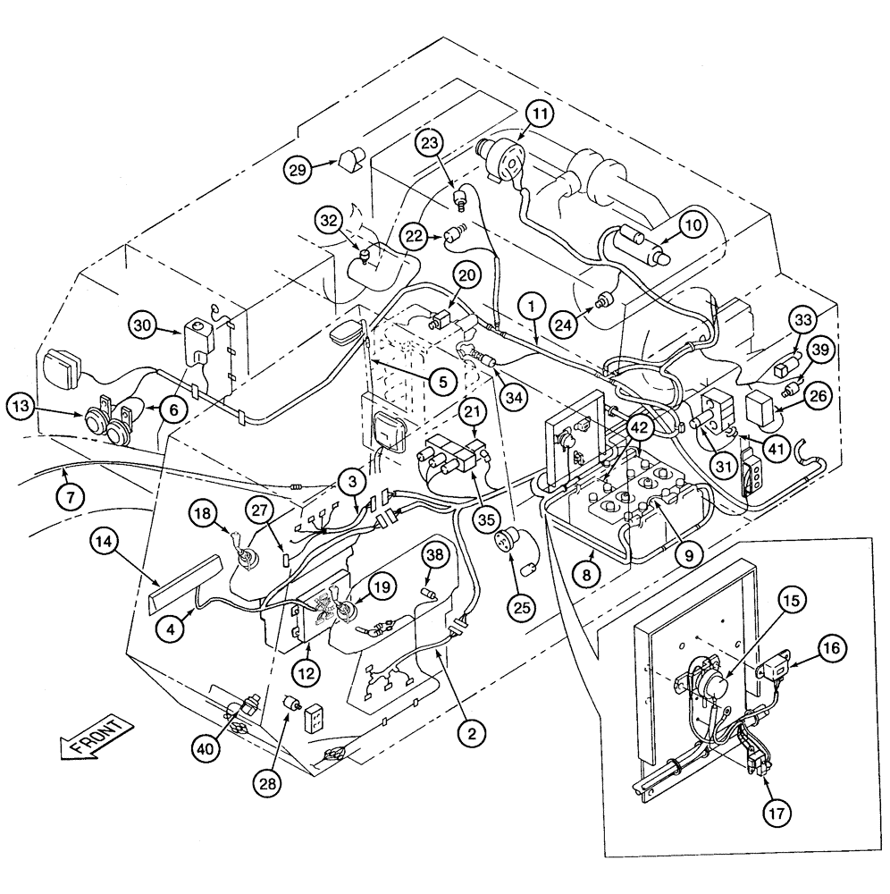 Схема запчастей Case 9060 - (4-08) - MAIN ELECTRICAL WIRING (04) - ELECTRICAL SYSTEMS