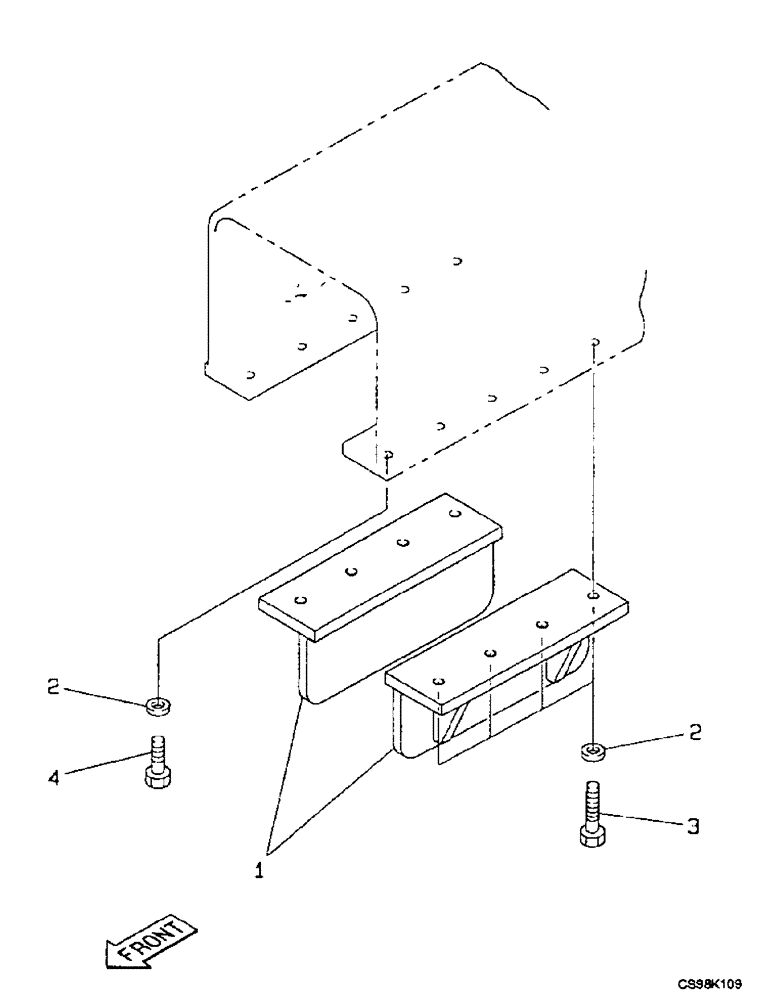 Схема запчастей Case 9007B - (5-04) - GUIDE, CHAIN (11) - TRACKS/STEERING