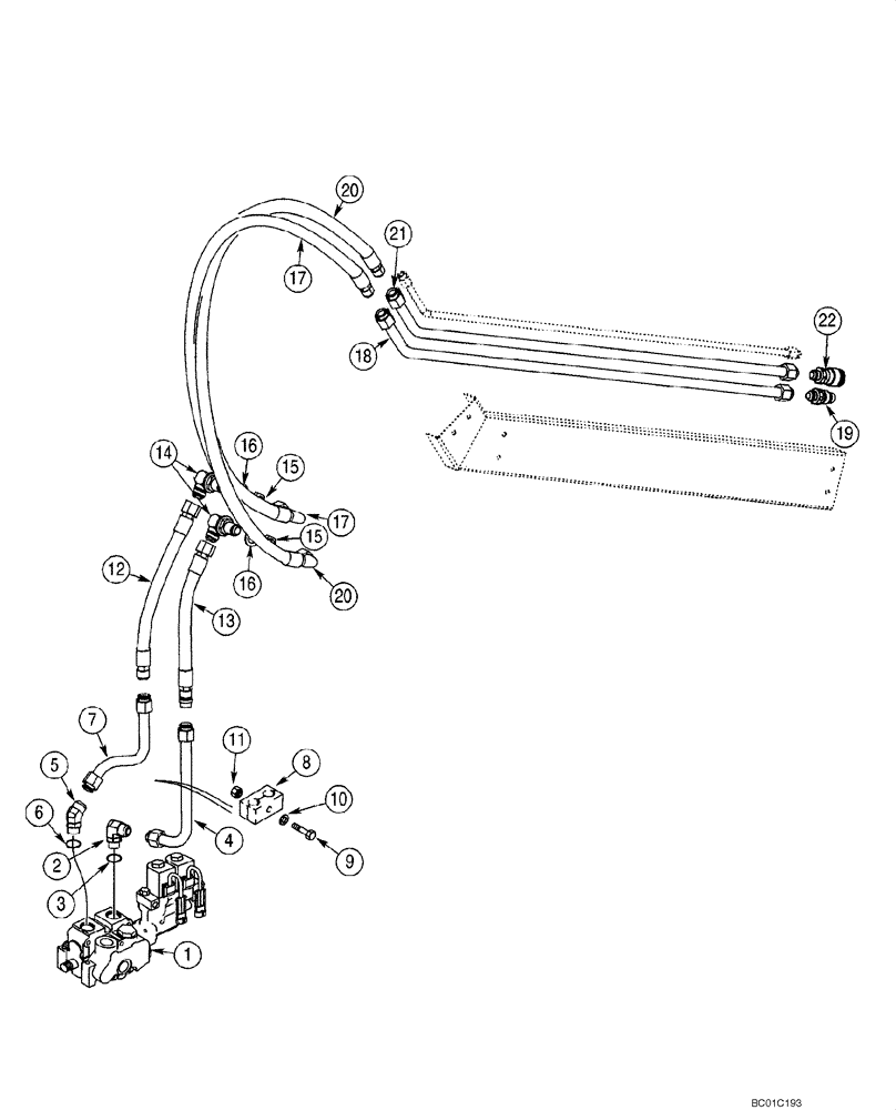Схема запчастей Case 70XT - (08-27) - HYDRAULICS, ATTACHMENT - HIGH FLOW, GEAR (08) - HYDRAULICS