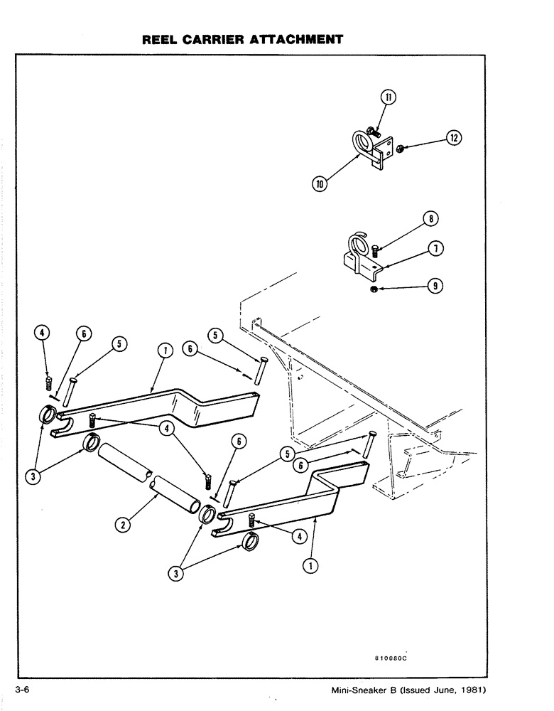 Схема запчастей Case CASE - (3-06) - REEL CARRIER ATTACHMENT (18) - MISCELLANEOUS