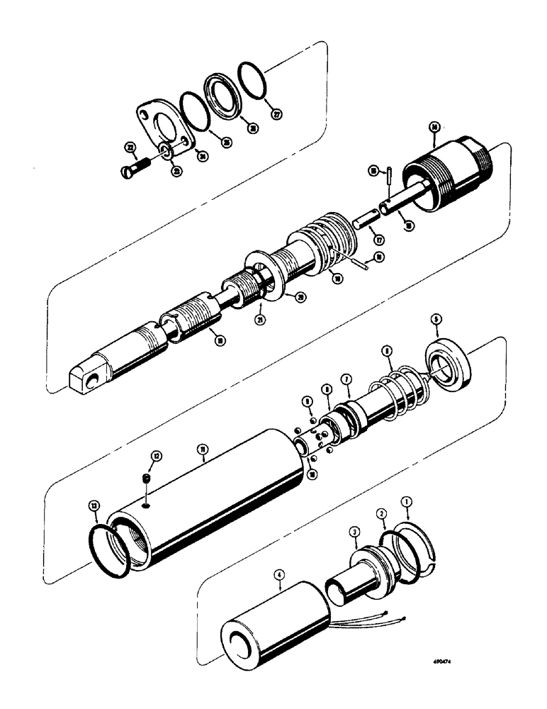 Схема запчастей Case W10E - (256) - LOADER TILT SPOOLS, DOUBLE ACTING WITH SOLENOID, USED ON DIESEL MODELS ONLY (08) - HYDRAULICS